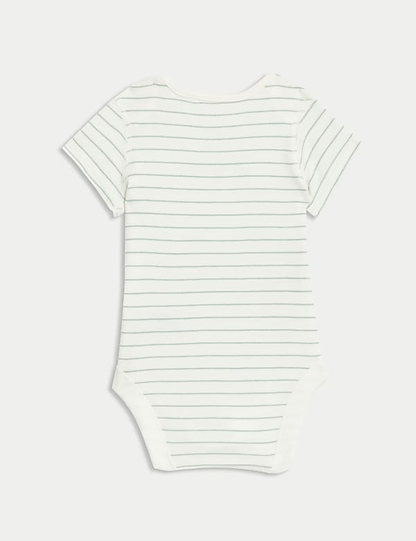 3pk Pure Cotton Printed Bodysuits (6½lbs-3 Yrs)