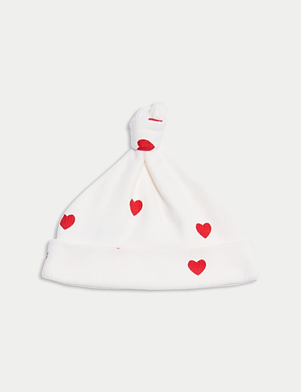 Σύνολο με καρδιές από 100% βαμβάκι (7lbs - 12 μηνών), σετ των 3 - GR