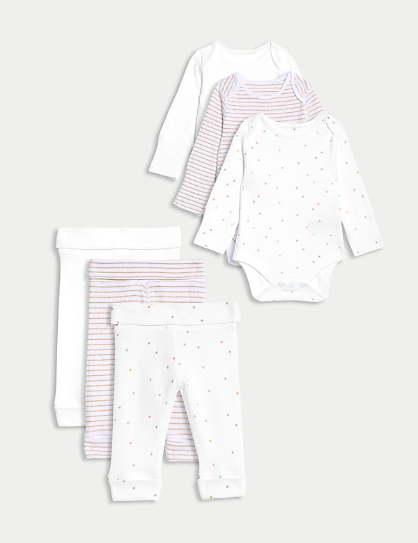 3pk Pure Cotton Outfits (6½lbs-3 Yrs) - IS