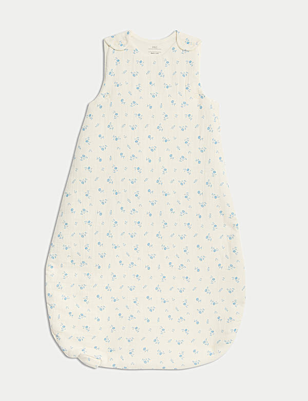 Muslin Floral 3.5T Sleeping Bag (0-36 Mths) - NO