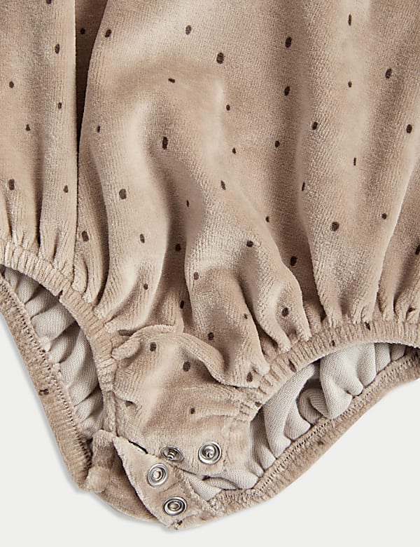 Βελουτέ χριστουγεννιάτικο σύνολο με πουτίγκα, σετ των 2 (3 κιλά-12 μηνών) - GR