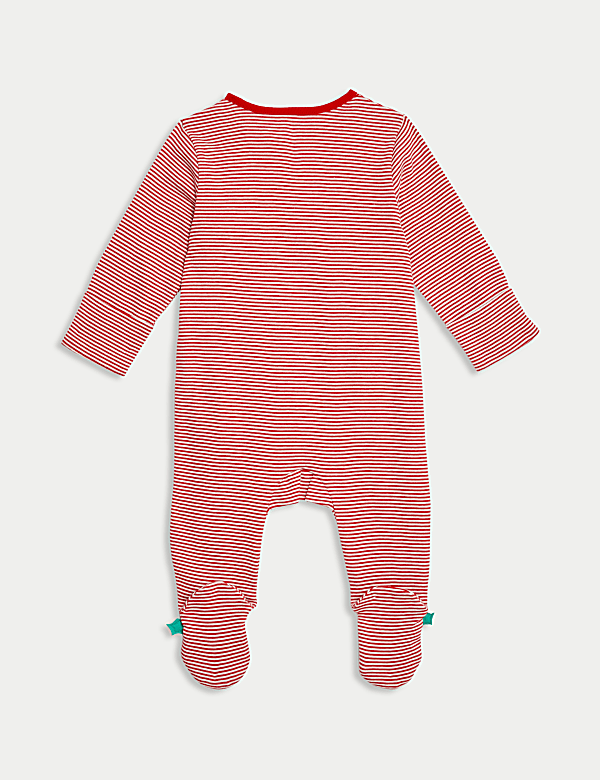 Γιορτινό ριγέ φορμάκι ύπνου από 100% βαμβάκι (3 κιλά-12 μηνών) - GR