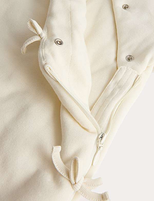 Cotton Rich Hooded Wrap Pramsuit (0-12 Mths) - UA