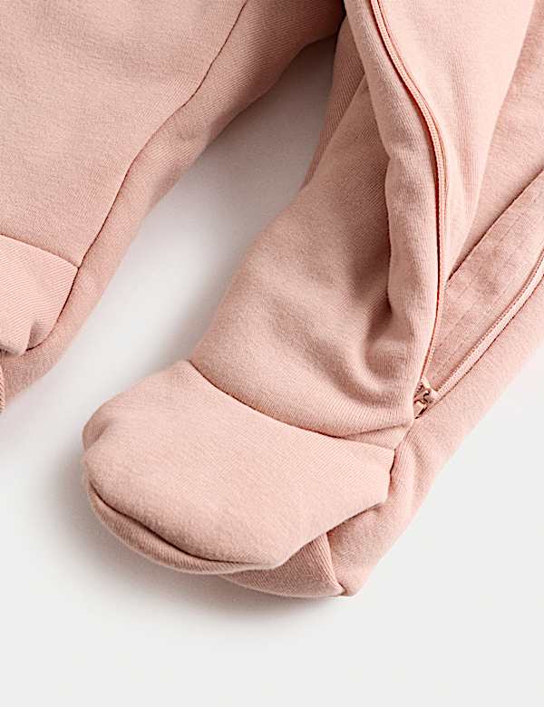 Cotton Rich Hooded Wrap Pramsuit (0-12 Mths)