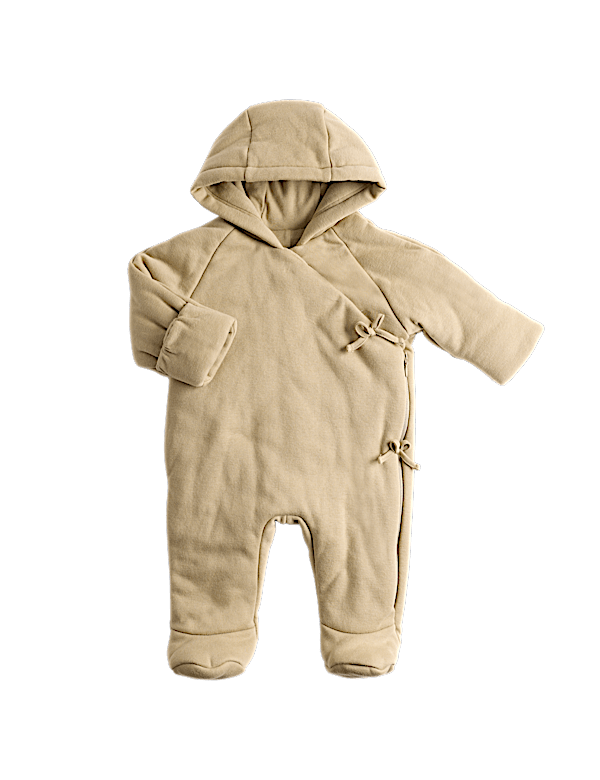 Cotton Rich Hooded Wrap Pramsuit (0-12 Mths)