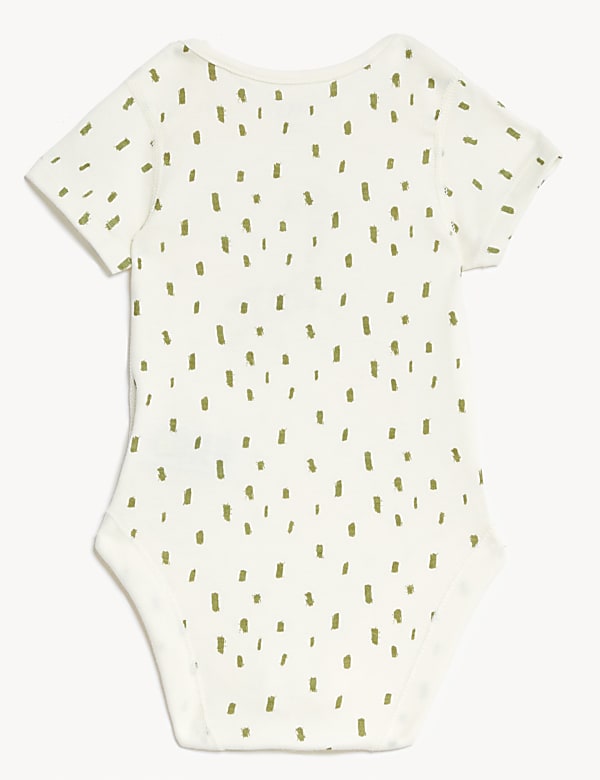 3pk Pure Cotton Giraffe Bodysuits (6 1/2lbs - 3 Yrs)