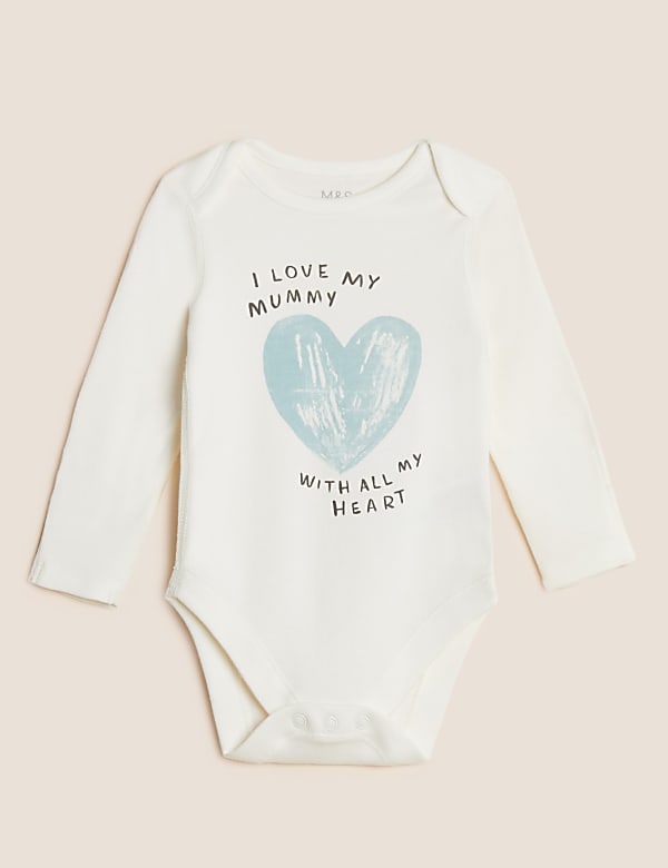 Pure Cotton Mummy Slogan Bodysuit