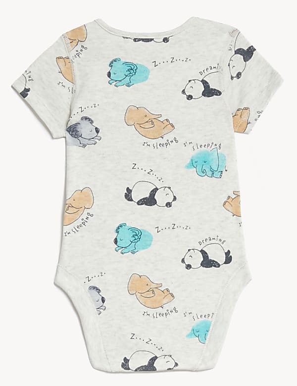 3pk Cotton Rich Printed Bodysuits (6 1/2lbs-3 Yrs)