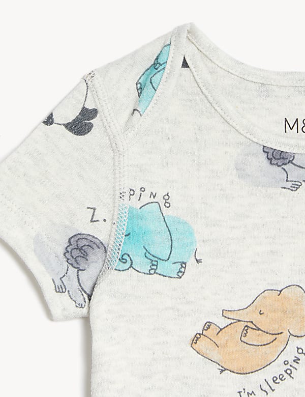 3pk Cotton Rich Printed Bodysuits (6 1/2lbs-3 Yrs)