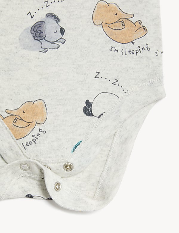3pk Cotton Rich Printed Bodysuits (6 1/2lbs-3 Yrs)