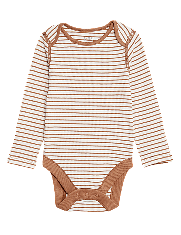 Cotton Rich Striped Bodysuit