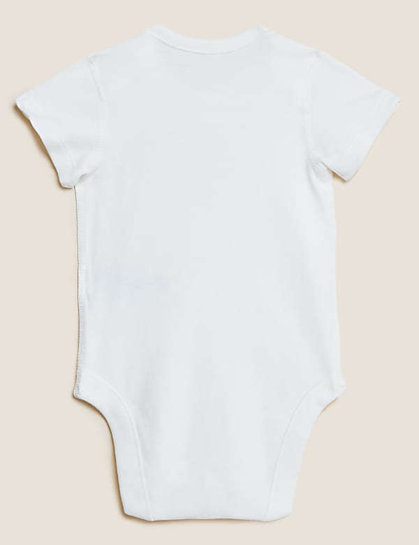 Pure Cotton Slogan Bodysuit (7lbs-12 Mths)