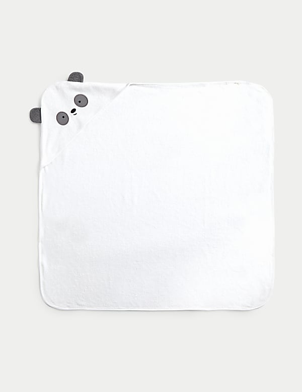 Cotton Rich Panda Hooded Towel - DK