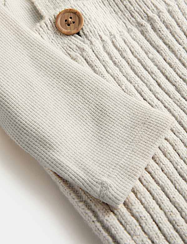 2-tlg. Strick-Outfit aus Baumwollmischgewebe (3,2 kg – 12 M.) - AT