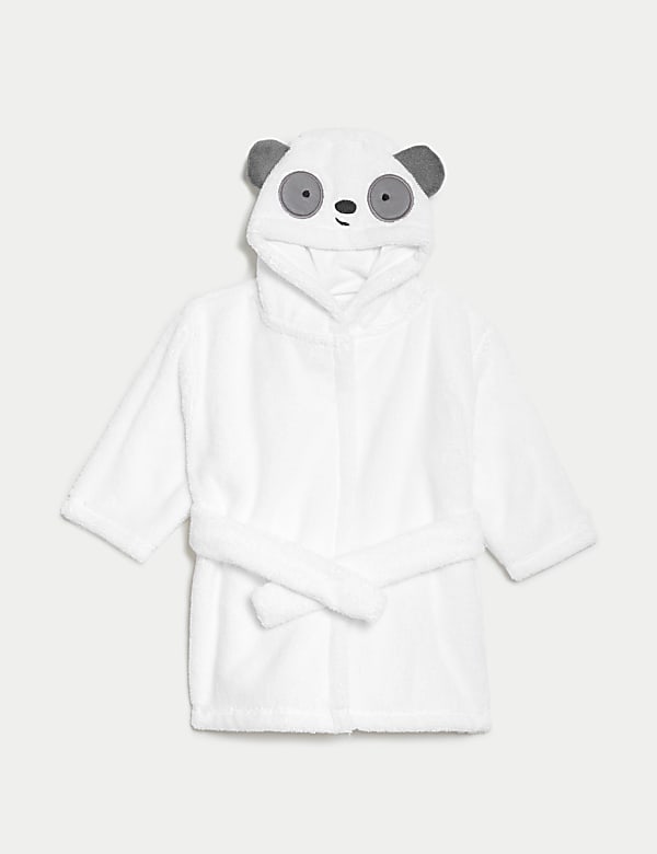 Pure Cotton Panda Hooded Robe (7lbs-3 Yrs) - KR