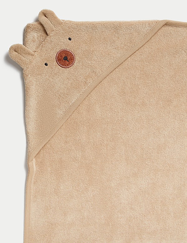 Cotton Rich Bear Hooded Towel - SK