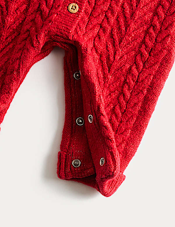 2-teiliges Outfit mit gestricktem Zopfmuster (0–12 M.) - DE