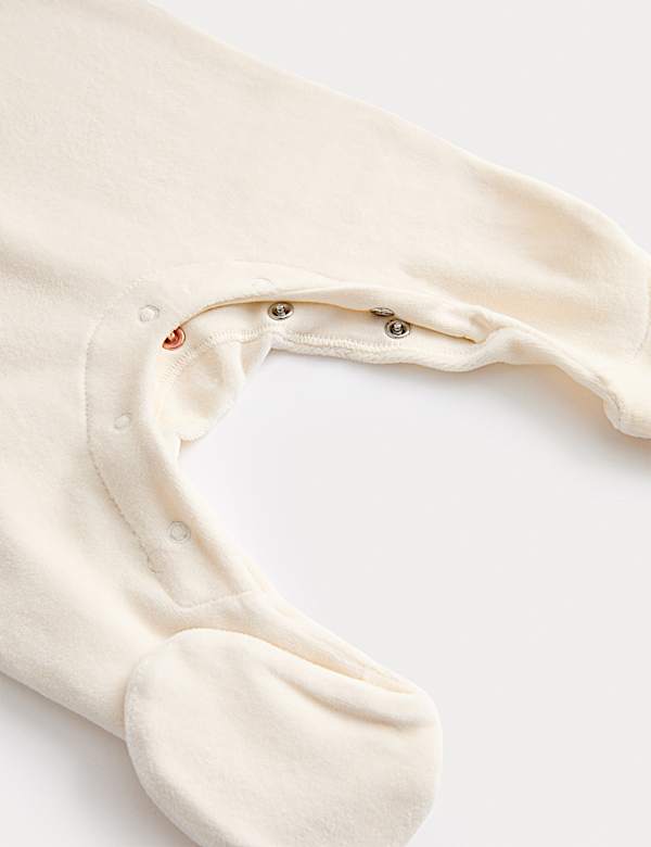 My First Christmas Velour Sleepsuit (0-12 Mths) - FR