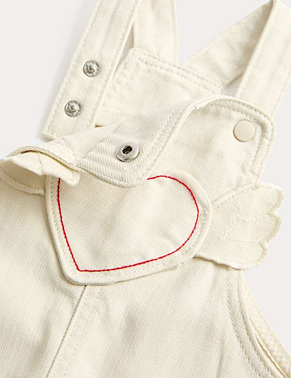 Cotton Rich Twill Dungarees (0-3 Yrs) - CN