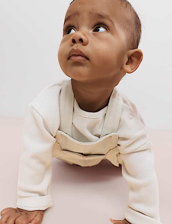 Petos de sarga de algod&oacute;n (0-3 a&ntilde;os) - ES