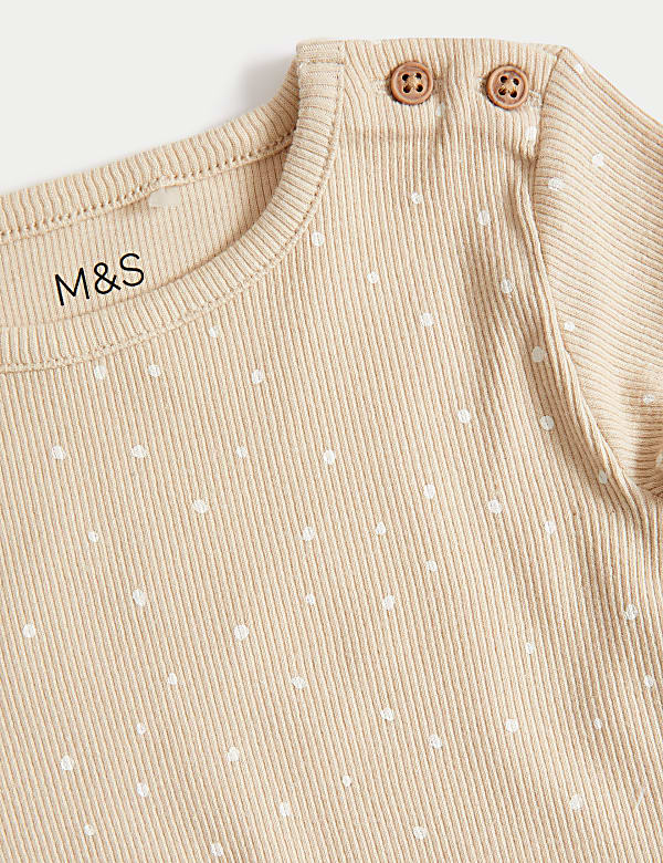 2pc Cotton Rich Spot Outfit (0-1 Yrs)