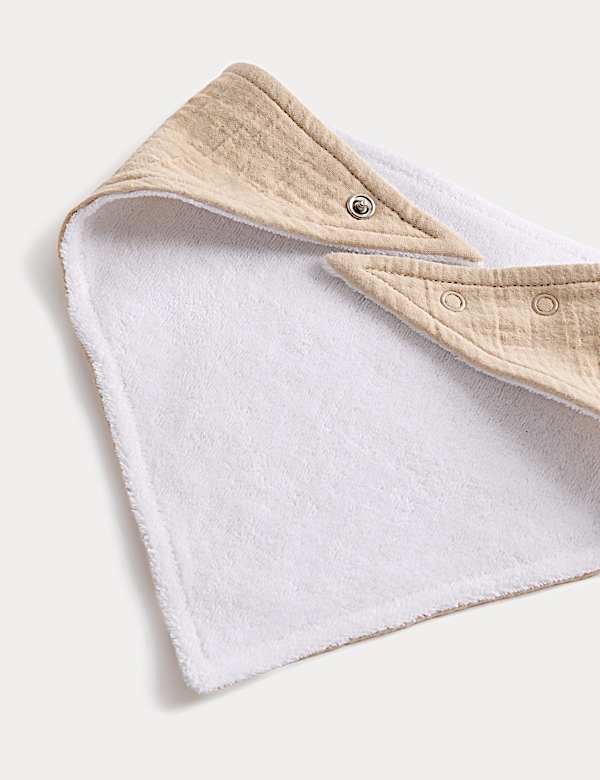 3 Pack Cotton Rich Patterned Bibs - SK