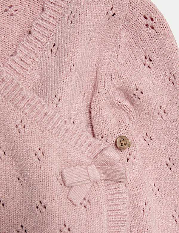 2pc Knitted Wrap Outfit (0-12 Mths) - AL