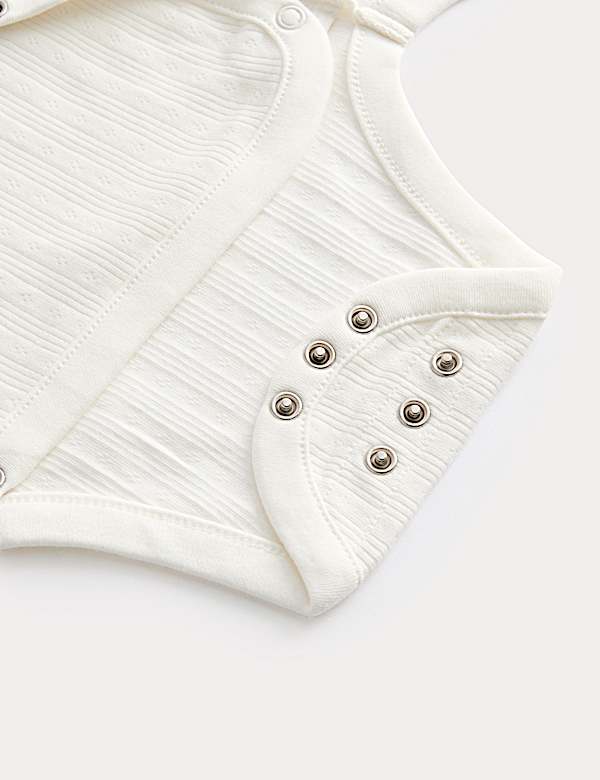 3pk Pure Cotton Wrap Bodysuits (0-3 Yrs)