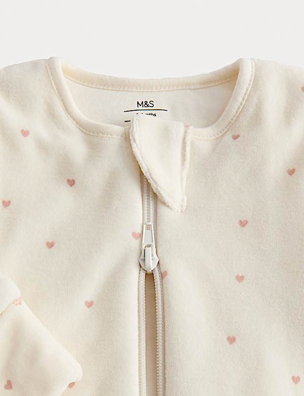 Cotton Rich Velour 2.5 Tog Sleeping Bag (0-36 Mths) - PT