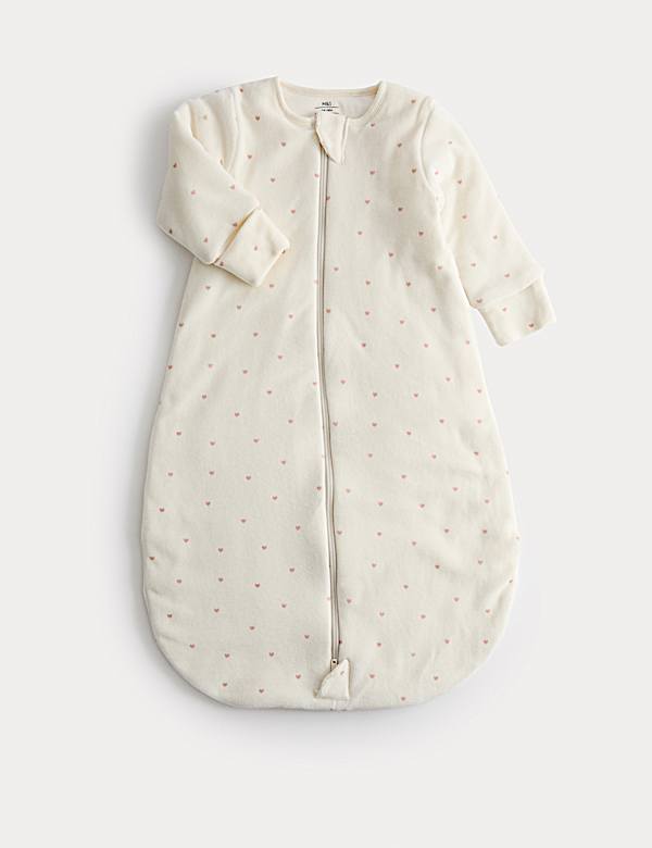 Cotton Rich Velour 2.5 Tog Sleeping Bag (0-36 Mths) - AT