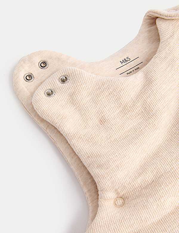 Pure Cotton Ribbed 3.5 Tog Sleeping Bag (0-36 Mths) - BE