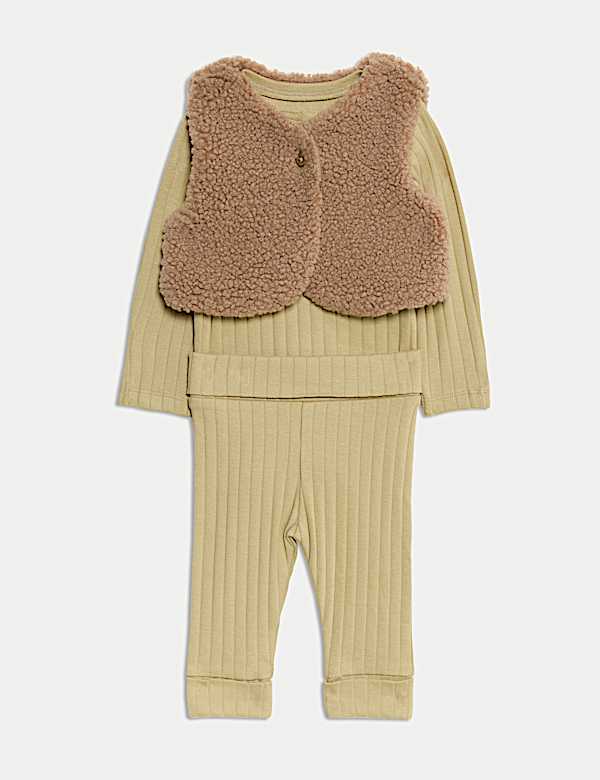 3pc Cotton Rich Outfit (0-12 Mths) - JO