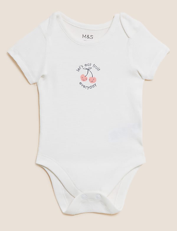 3pk Pure Cotton Fruit Bodysuits (61/2lbs - 3 Yrs)