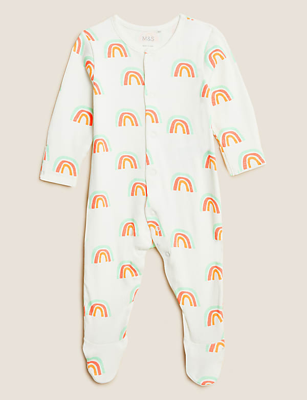 3pk Cotton Rich Printed Sleepsuits