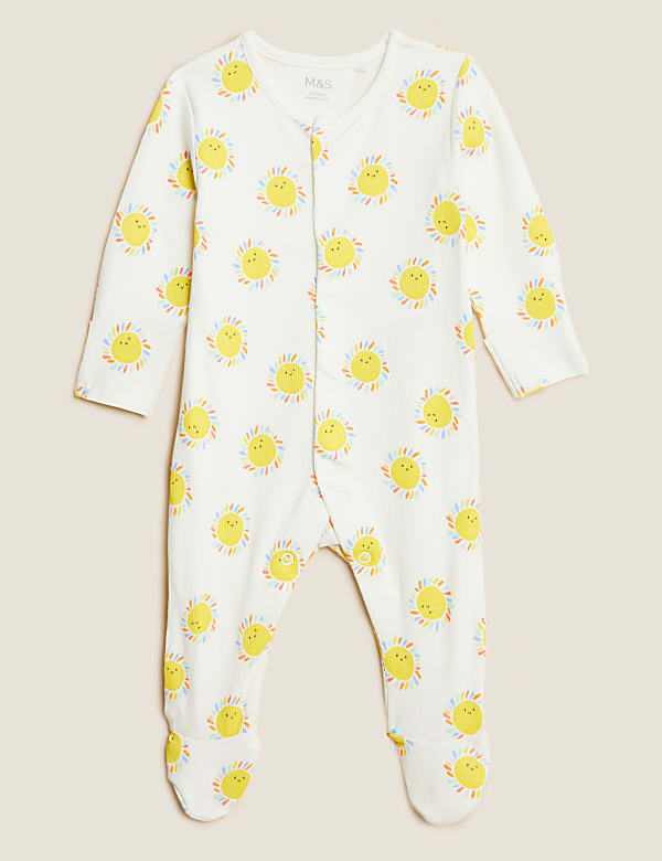 3pk Cotton Rich Printed Sleepsuits