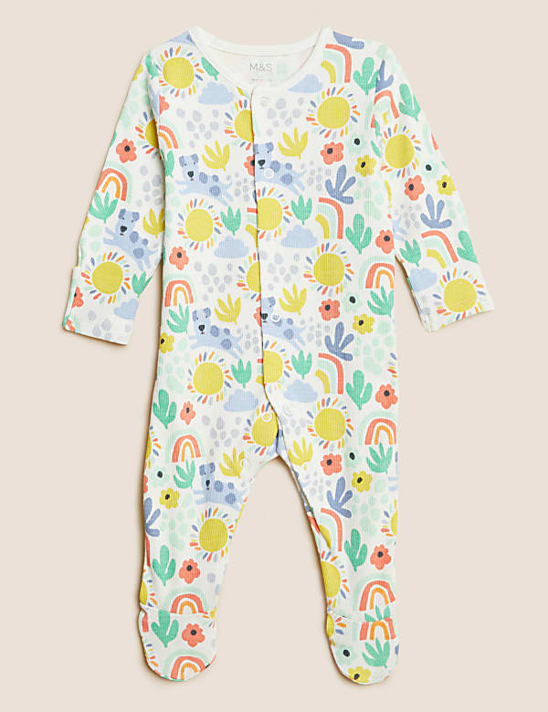 3pk Cotton Rich Printed Sleepsuits