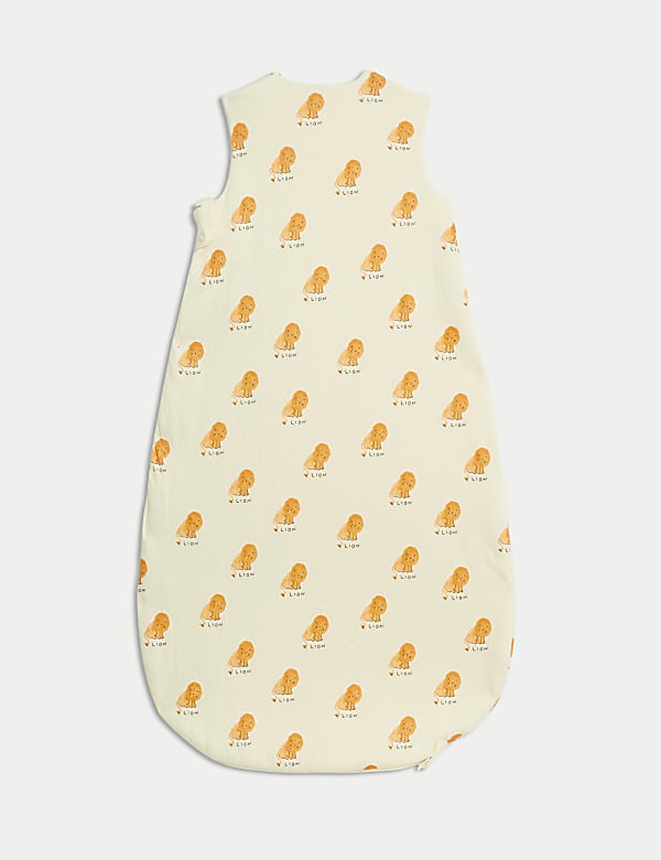 Pure Cotton Lion 1.5 Tog Sleeping Bag (0-36 Mths) - NL