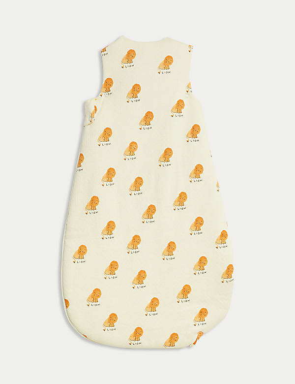 Pure Cotton Lion Print 3.5 Tog Sleeping Bag (0-3 Yrs) - VN