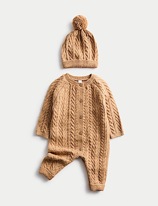 2pc Cable Knitted Outfit (0-12 Mths) - MV