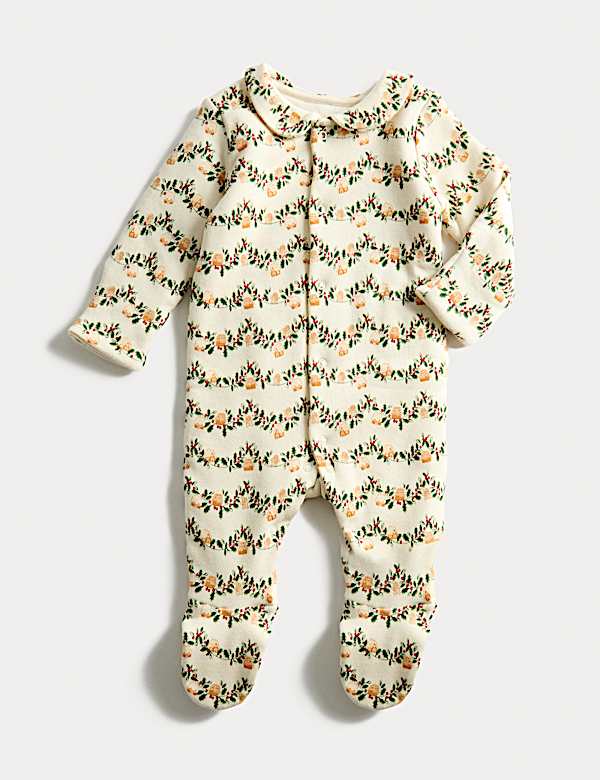 Slaappakje van puur katoen met peperkoekmotief (0-12 maanden) - BE