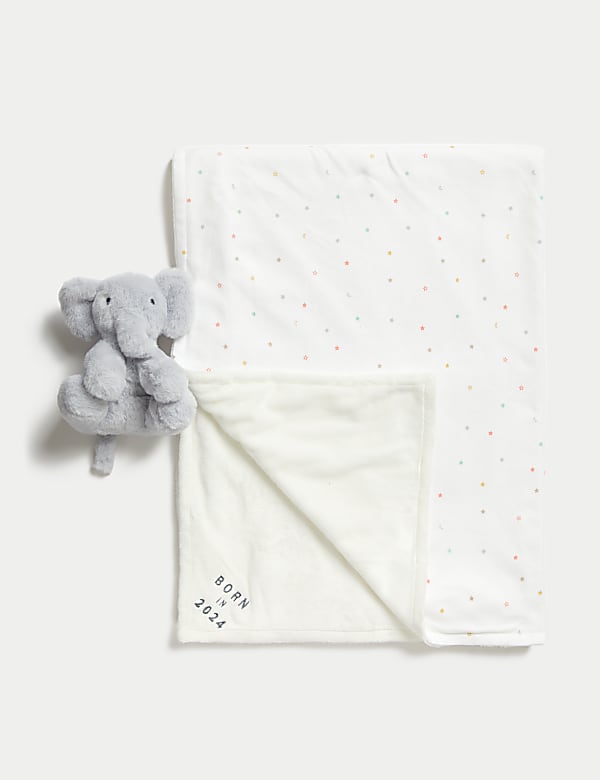 Born In 2024 Soft Toy & Blanket Gift Set - RO