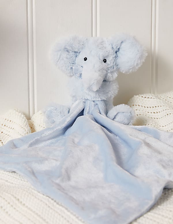 Vintage Blue Elephant Comforter Toys M S GR
