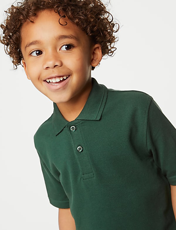 Kemeja Polo Unisex Katun Murni (2-18 Thn) - ID