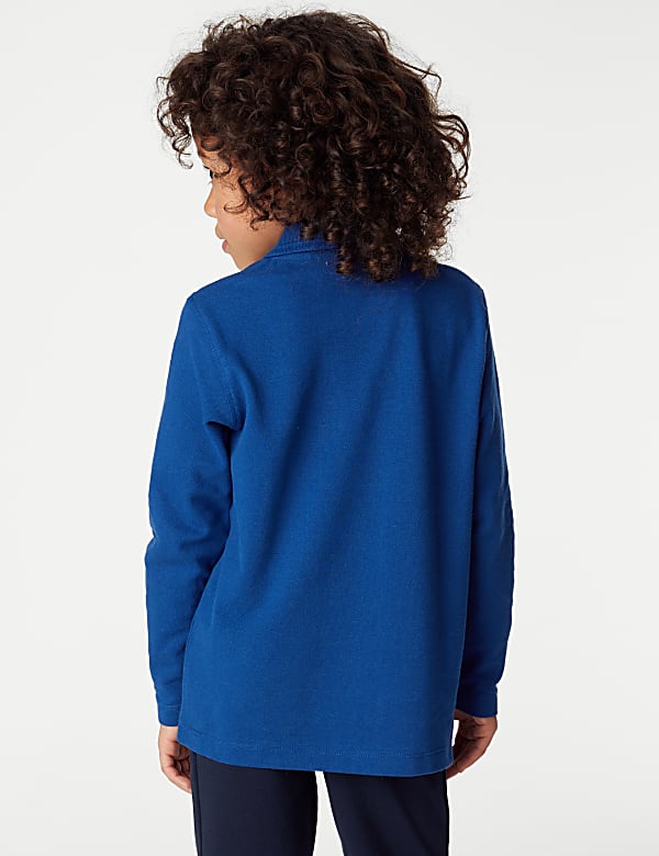 Unisex Long Sleeve Polo Shirt (2-18 Yrs) - ES