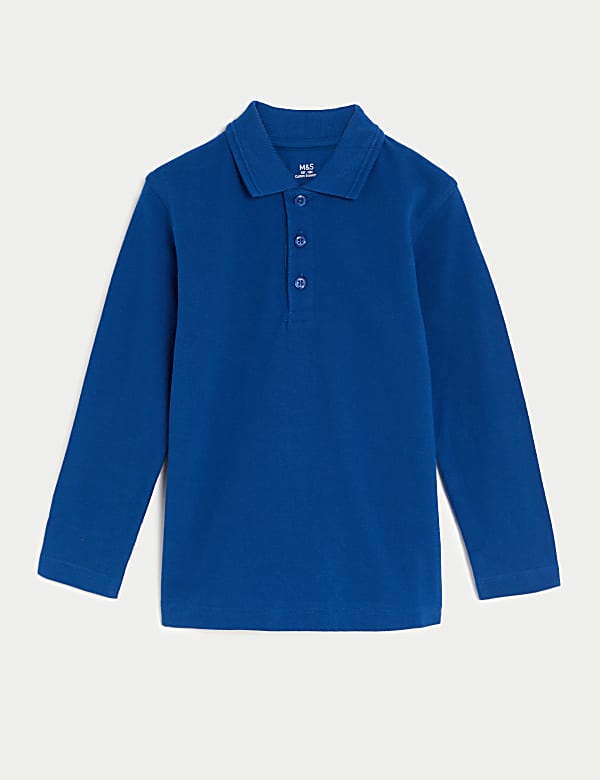 Unisex Long Sleeve Polo Shirt (2-18 Yrs) - ES