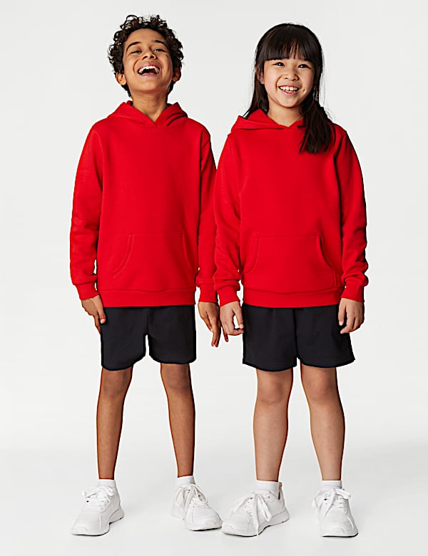 Unisex-Sweatshirt aus Baumwolle mit Kapuze (2&ndash;18 Jahre) - AT