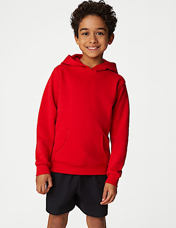 Unisex-Sweatshirt aus Baumwolle mit Kapuze (2&ndash;18 Jahre) - AT