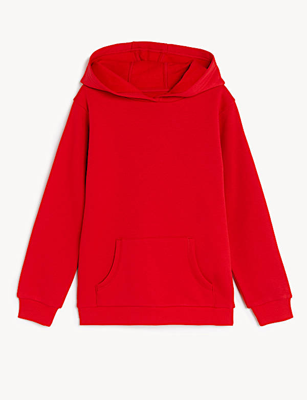 Unisex-Sweatshirt aus Baumwolle mit Kapuze (2&ndash;18 Jahre) - AT