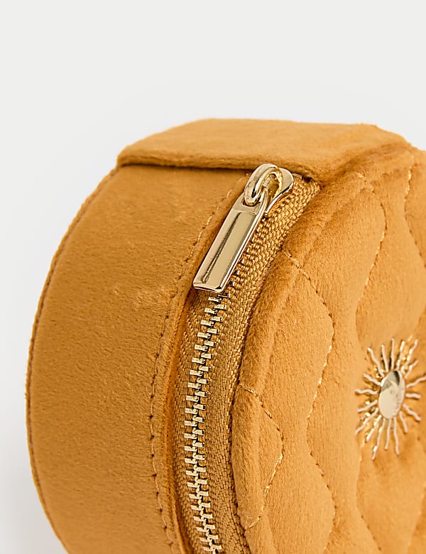 Small Velvet Sun Jewellery Box - CZ