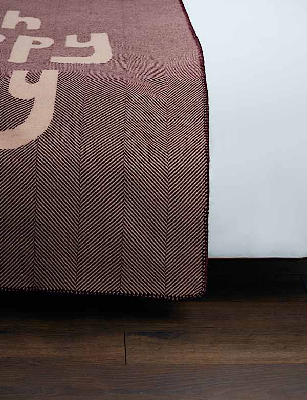 כרבולית מצמר טהור עם כיתוב Oh Happy Day - IL